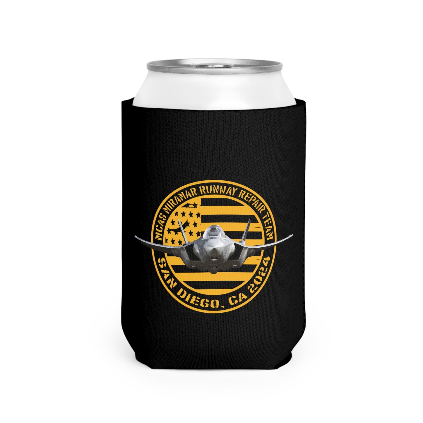 Copy of BLK JET LOGO CAN COOLER