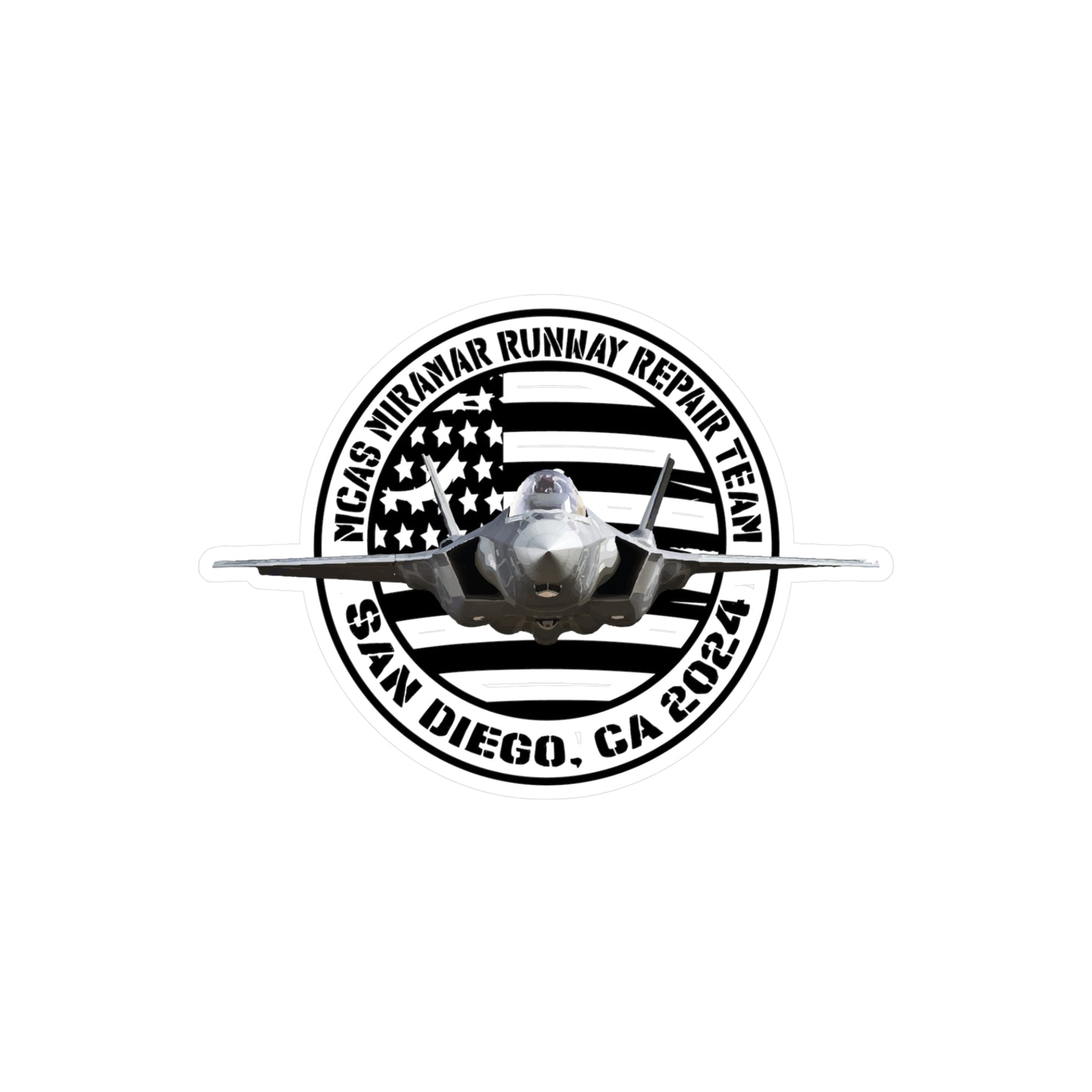 BLK JET LOGO PREMIUM OUTDOOR STICKER (SATIN FINISH)