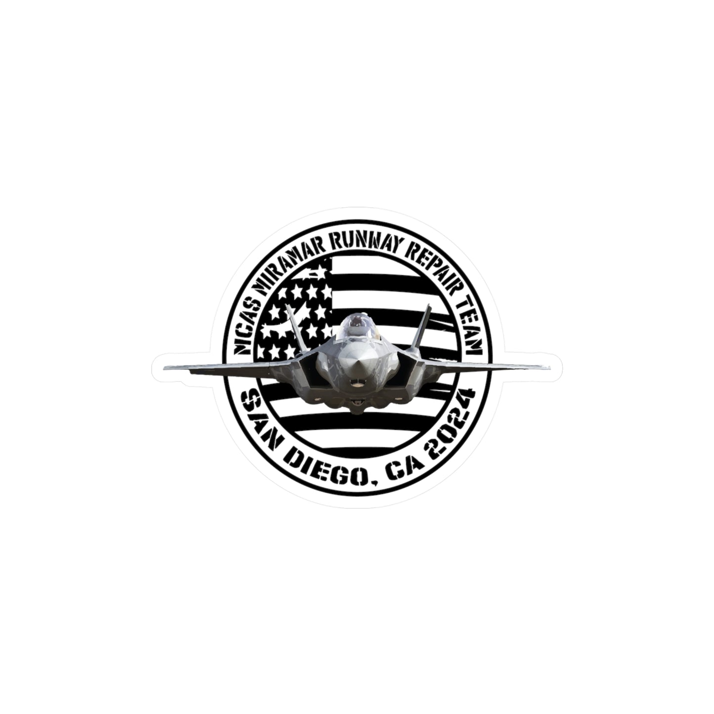 BLK JET LOGO PREMIUM OUTDOOR STICKER (SATIN FINISH)