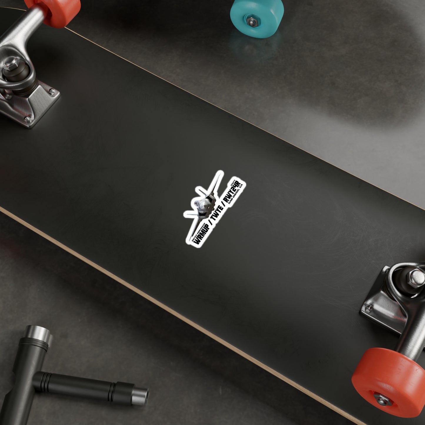 WRMUP PAD PREMIUM OUTDOOR STICKER (SATIN FINISH)