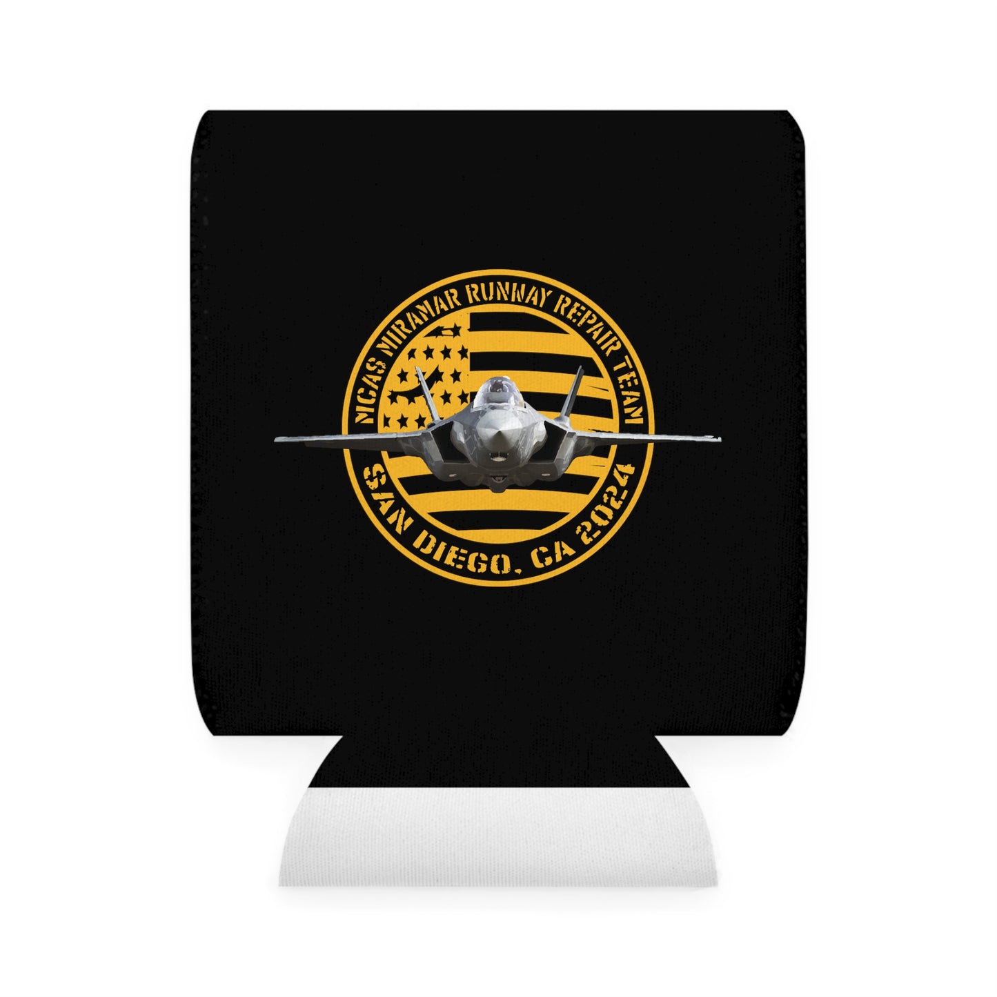Copy of BLK JET LOGO CAN COOLER