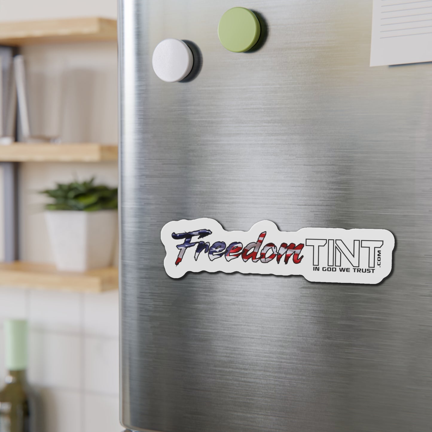 Freedom Tint Logo Die-Cut Magnets